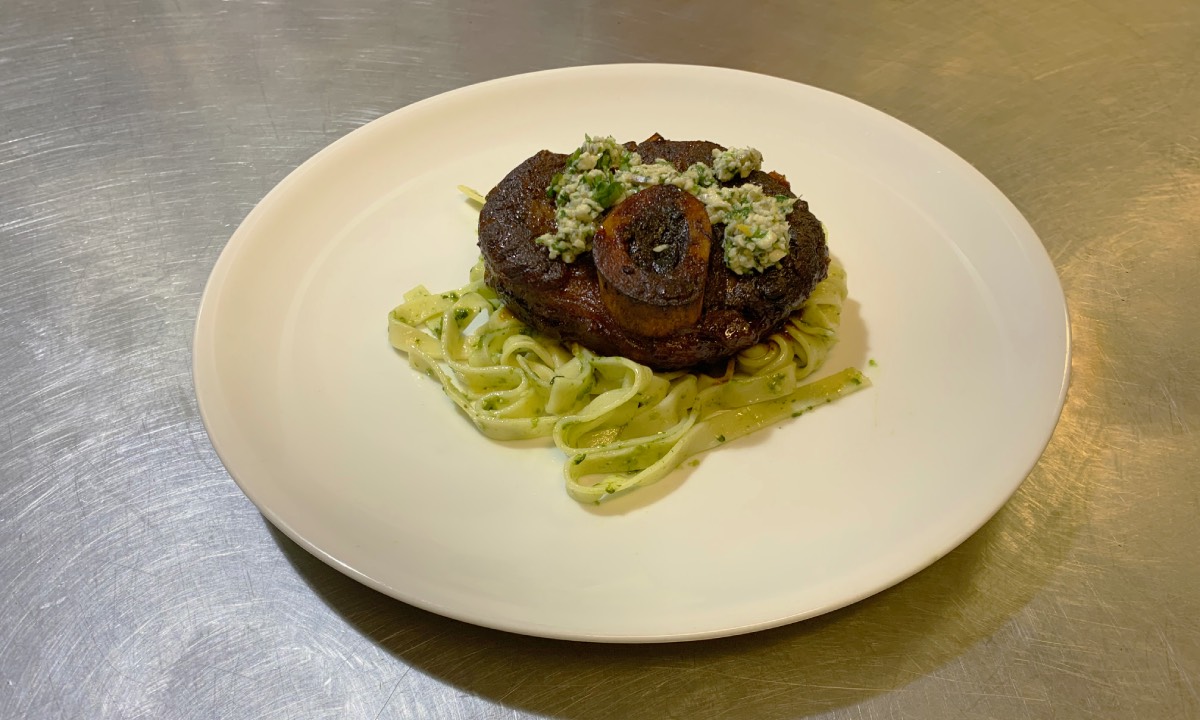 Ossobuco met tagliatelle en gremolata